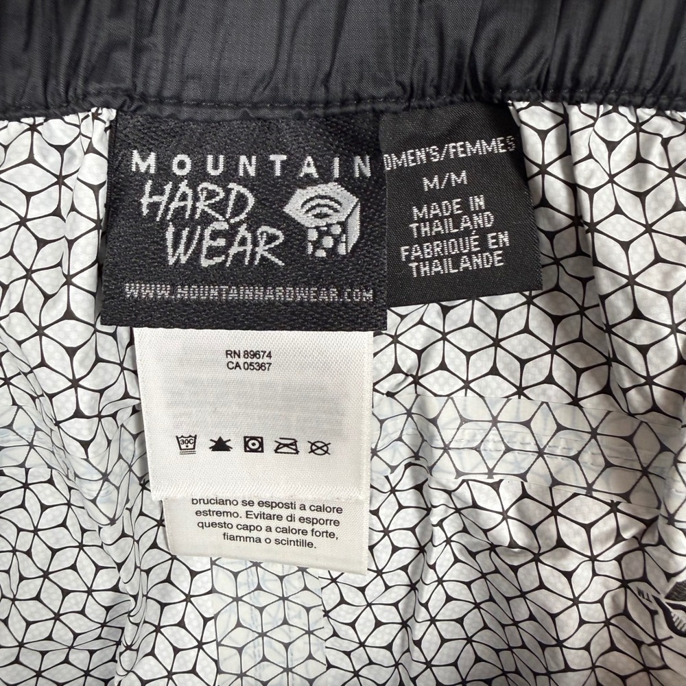 Mountain Hardwear Dry.Q Evap Rain Pants Womens Medium Black Waterproof Hiking